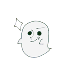 ちっともこわくないおばけくん（個別スタンプ：11）