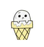 ちっともこわくないおばけくん（個別スタンプ：19）