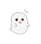 ちっともこわくないおばけくん（個別スタンプ：22）