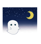 ちっともこわくないおばけくん（個別スタンプ：36）