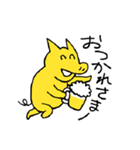 陽気な黄色いブタさん（個別スタンプ：2）