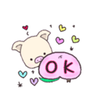 ぷぅちり 桃ver.（個別スタンプ：2）