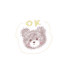 くま（あわい色ver.）（個別スタンプ：2）