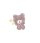 くま（あわい色ver.）（個別スタンプ：7）