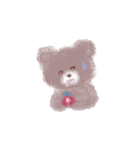 くま（あわい色ver.）（個別スタンプ：11）
