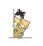 ヨンヨンスタジオ : にゃんこ一日（個別スタンプ：1）