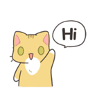 ヨンヨンスタジオ : にゃんこ一日（個別スタンプ：2）