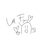 適当文字適当イラスト（個別スタンプ：3）