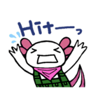 ウーパールーパーのちょん④サバゲーver.（個別スタンプ：8）