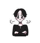 ブラックガール、クロミン（個別スタンプ：9）