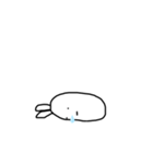 どう頑張っても寝るうさぎ（個別スタンプ：21）