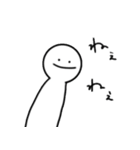頭のねじがとんだ人と鳥。（個別スタンプ：5）