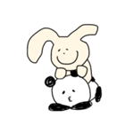 ゆるゆるパンダとうさぎ（個別スタンプ：40）