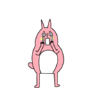 可愛くない ウサギ（個別スタンプ：3）