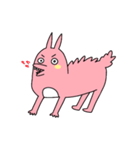 可愛くない ウサギ（個別スタンプ：4）