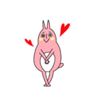 可愛くない ウサギ（個別スタンプ：6）