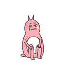 可愛くない ウサギ（個別スタンプ：14）