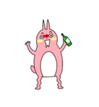 可愛くない ウサギ（個別スタンプ：24）