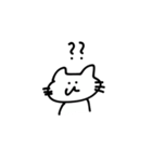 手書きねこ・うさぎ（個別スタンプ：1）
