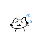 手書きねこ・うさぎ（個別スタンプ：3）