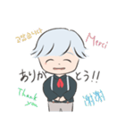 銀髪ゆる男子とコーギー（個別スタンプ：26）
