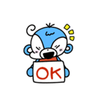 青いクマの子 デイジー（個別スタンプ：1）