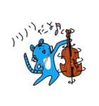 幸せの青いトラ ～ 吹奏楽 Ver. ～（個別スタンプ：17）