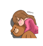 ポニテ女子のスタンプ（個別スタンプ：2）