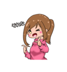 ポニテ女子のスタンプ（個別スタンプ：8）