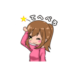 ポニテ女子のスタンプ（個別スタンプ：9）