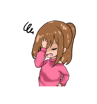 ポニテ女子のスタンプ（個別スタンプ：12）