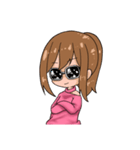 ポニテ女子のスタンプ（個別スタンプ：21）