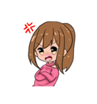 ポニテ女子のスタンプ（個別スタンプ：27）