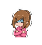 ポニテ女子のスタンプ（個別スタンプ：32）