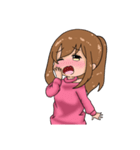 ポニテ女子のスタンプ（個別スタンプ：40）