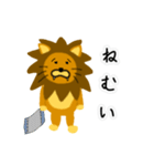変なライオン2（個別スタンプ：10）