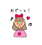 女子ちゃんスタンプ（個別スタンプ：10）