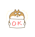 てきとうなしばいぬ（個別スタンプ：1）
