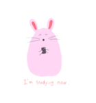 受験生うさぎ（個別スタンプ：3）