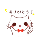 ネクタイねこちゃんのスタンプ（個別スタンプ：3）
