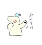 シンプルなしろくまくん（個別スタンプ：2）