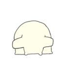 シンプルなしろくまくん（個別スタンプ：8）