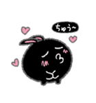 キュートアクションくろまるうさぎ（個別スタンプ：33）