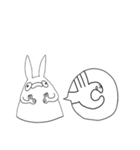 ウサコとゲロピ達（個別スタンプ：2）