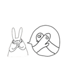 ウサコとゲロピ達（個別スタンプ：4）