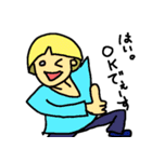 VネックロンT（個別スタンプ：1）