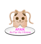 ツインテール はにわねこ English ver.（個別スタンプ：1）