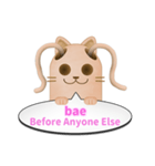 ツインテール はにわねこ English ver.（個別スタンプ：4）