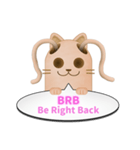 ツインテール はにわねこ English ver.（個別スタンプ：7）