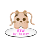 ツインテール はにわねこ English ver.（個別スタンプ：8）